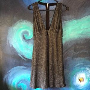 Free People Mini Dress Unique Halter Size S